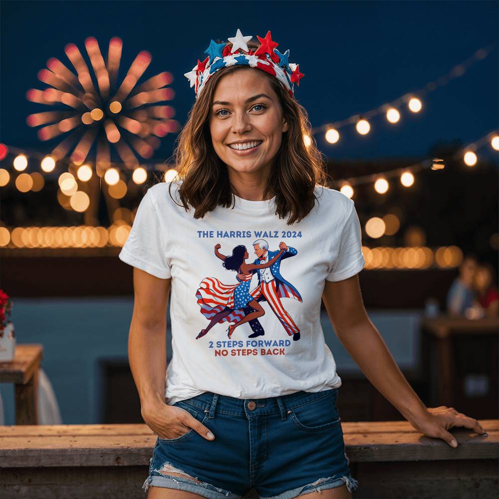 The Harris Walz 2024 Election Bella + Canvas Jersey Tee