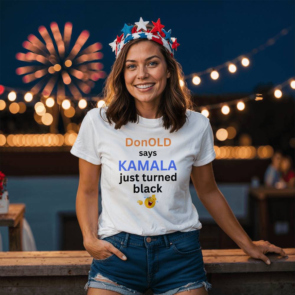 Donald Says Harris Election Bella + Canvas Jersey Tee