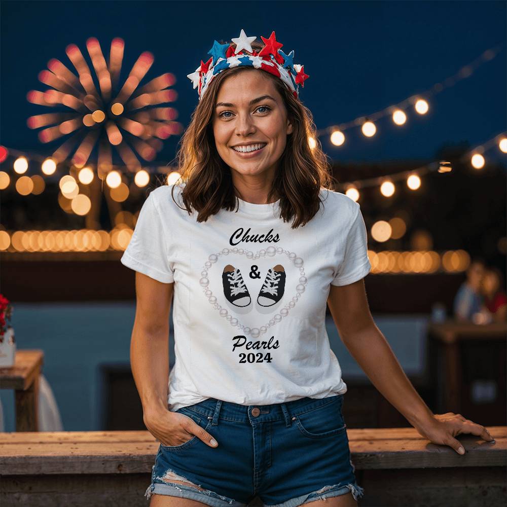 Chucks & Pearls Election 2024 Meet the Bella + Canvas Jersey Tee