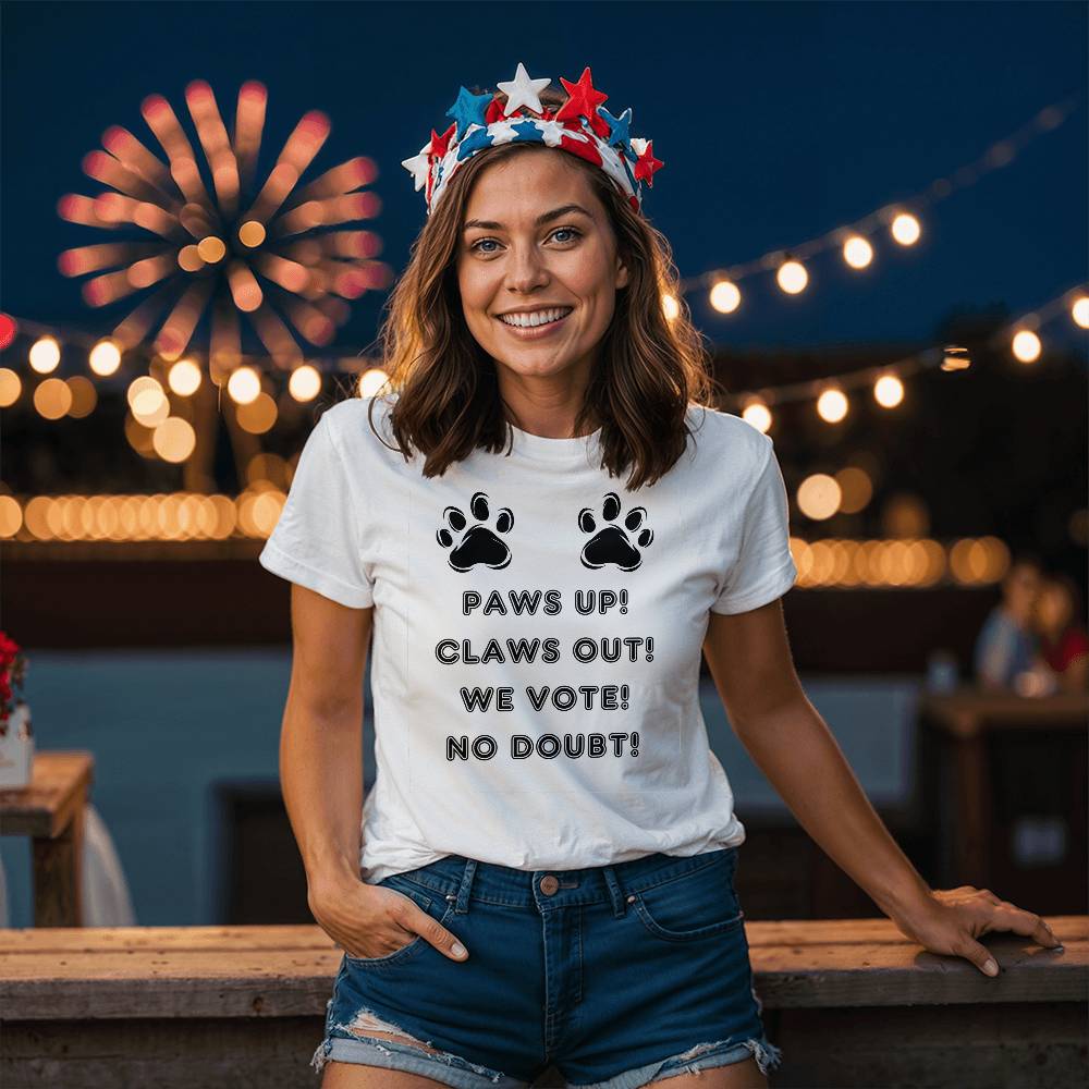 PAWS Out Harris Election Bella + Canvas Jersey Tee