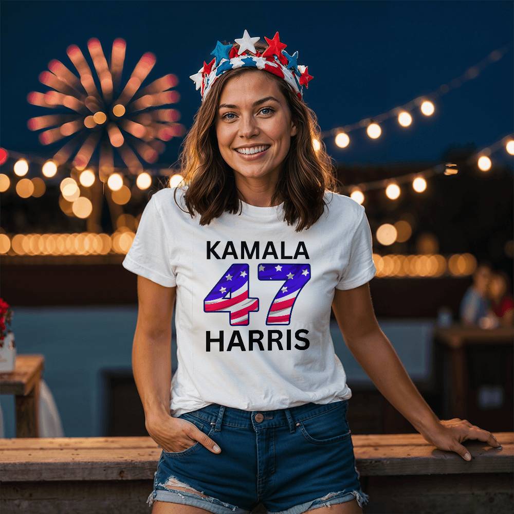 Harris 47 Election Bella + Canvas Jersey Tee