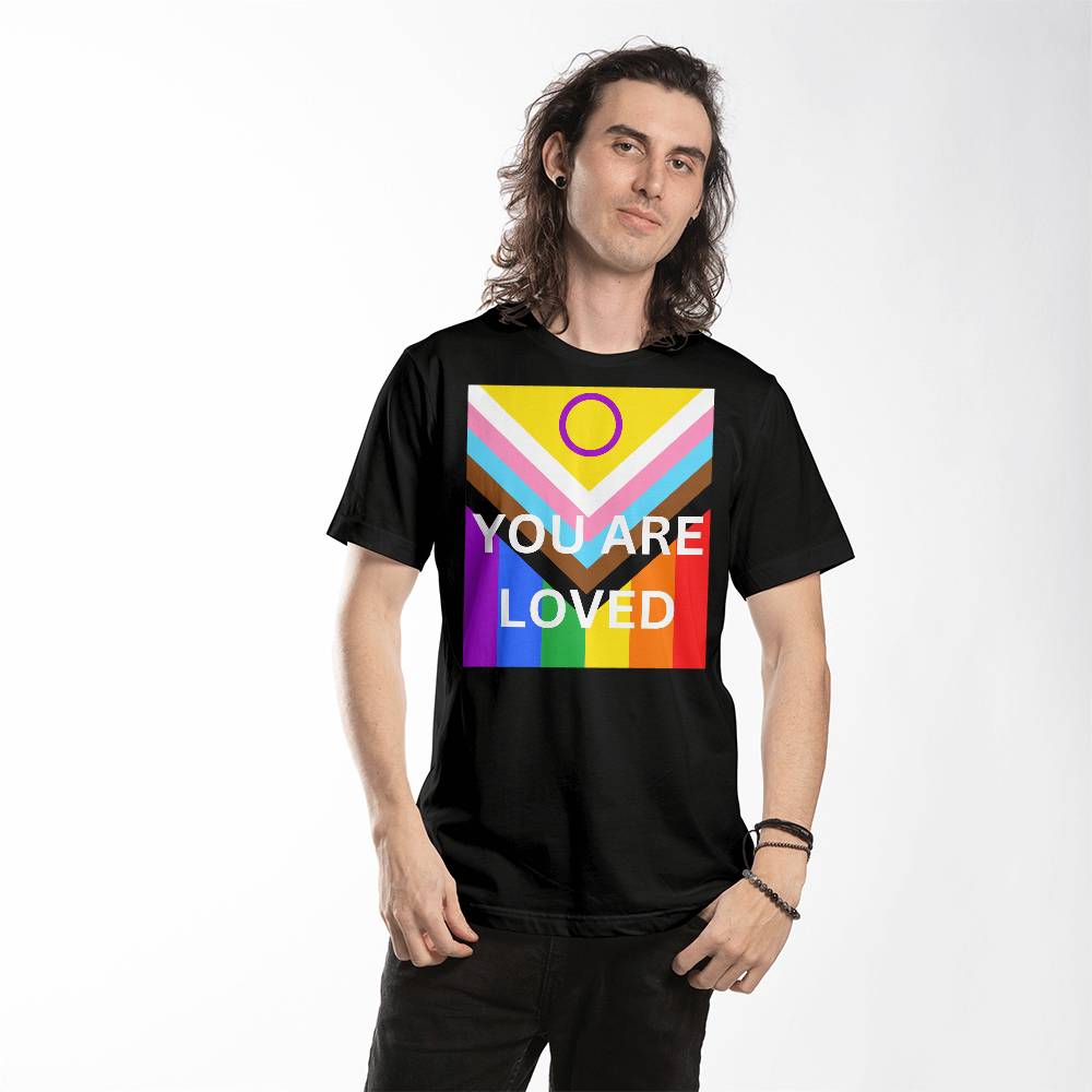 PRIDE You Are Loved Canvas 3001 Jersey Tee