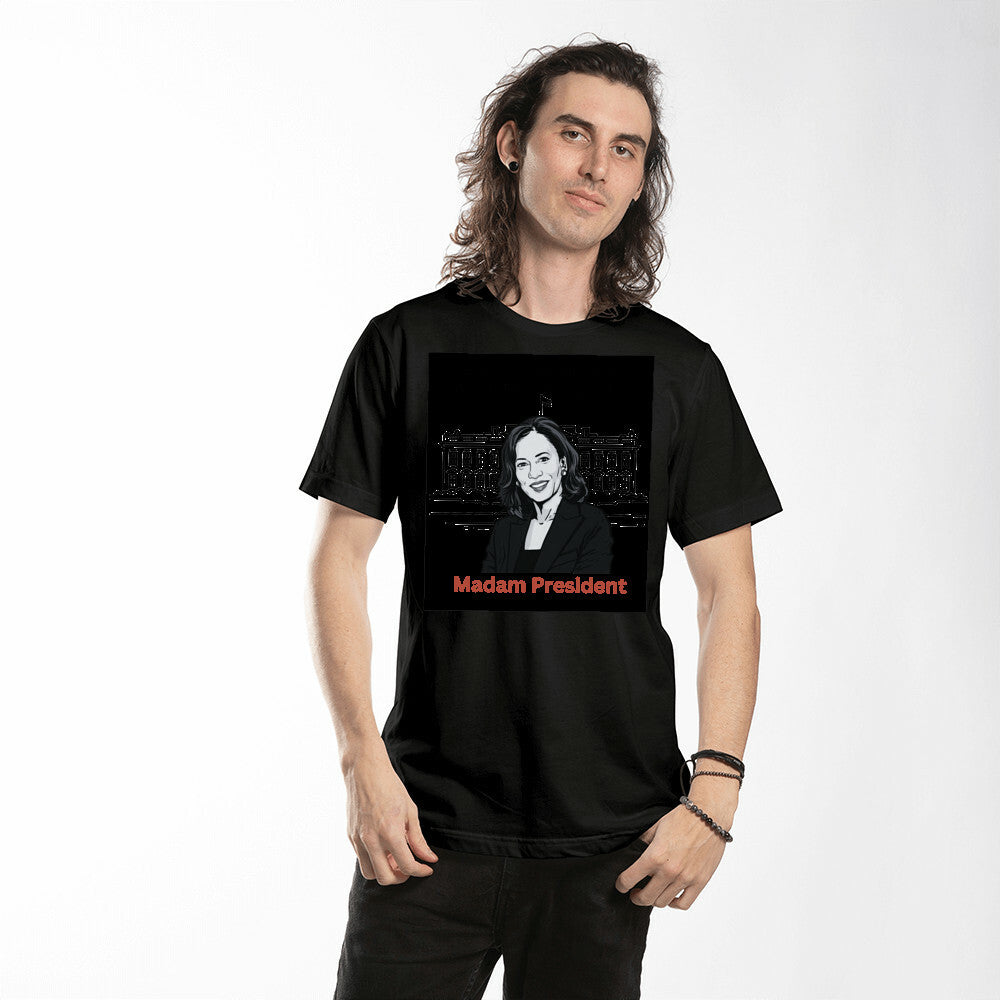 First Madam President Kamala Harris Election Bella + Canvas Jersey Tee