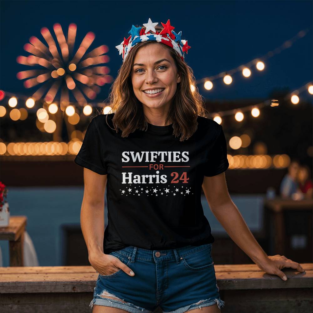 Swifties for Harris Election Bella + Canvas Jersey Tee