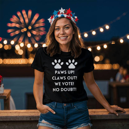 Paws Out Harris Election Bella + Canvas Jersey Tee