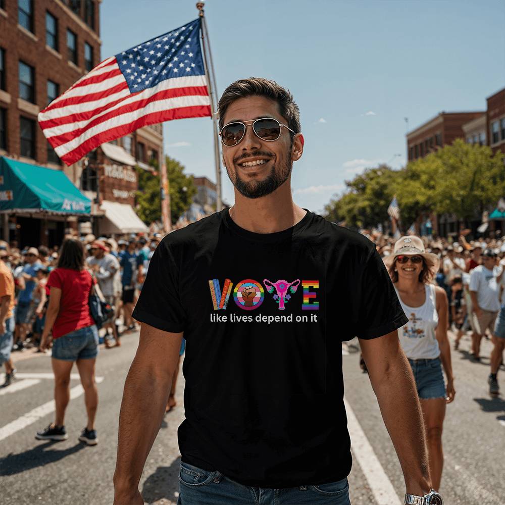 VOTE Harris Election Bella + Canvas Jersey Tee