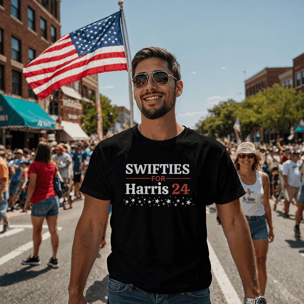 Swifties for Harris Election Bella + Canvas Jersey Tee