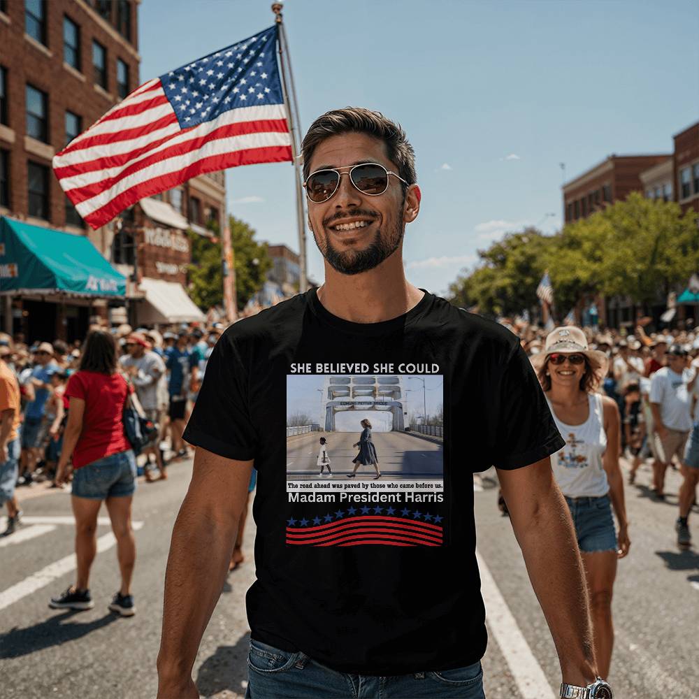 Madam President Harris Election Bella + Canvas Jersey Tee