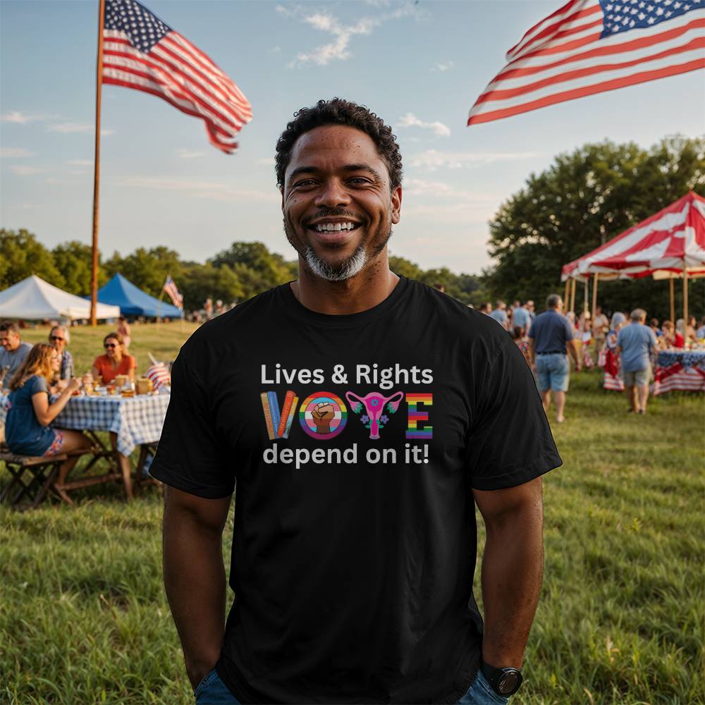 VOTE Lives & Rights Election Bella + Canvas Jersey Tee