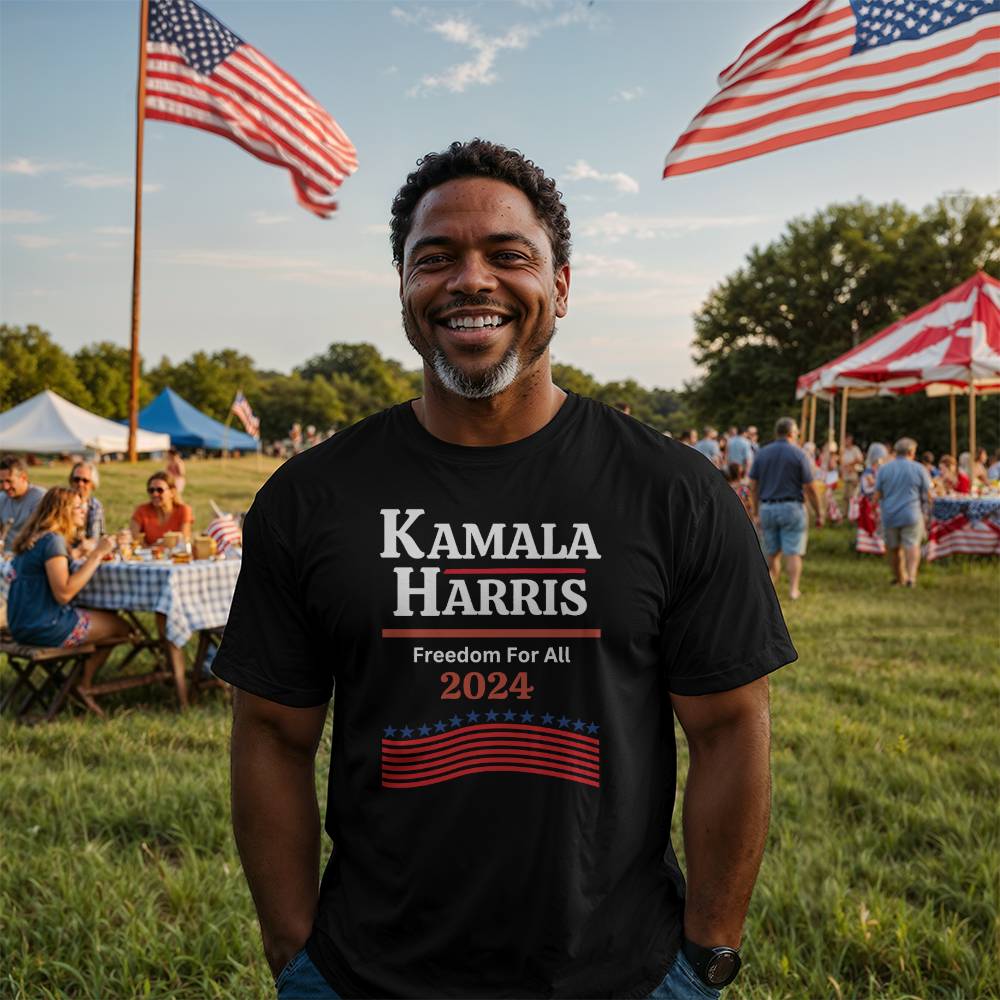 Harris For Freedom Election Bella + Canvas Jersey Tee