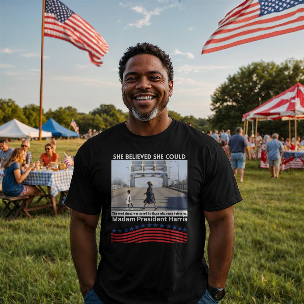 Madam President Harris Election Bella + Canvas Jersey Tee