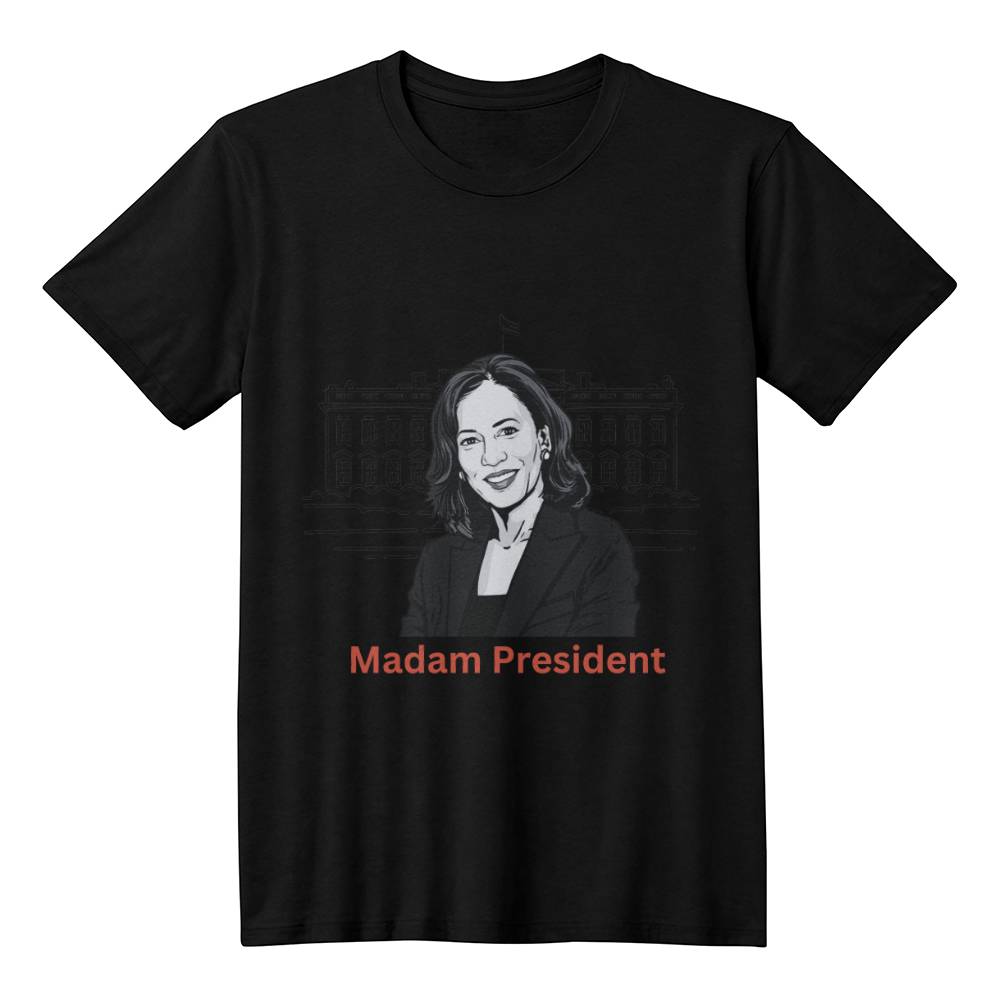 First Madam President Kamala Harris Election Bella + Canvas Jersey Tee