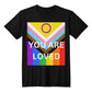 PRIDE You Are Loved Canvas 3001 Jersey Tee