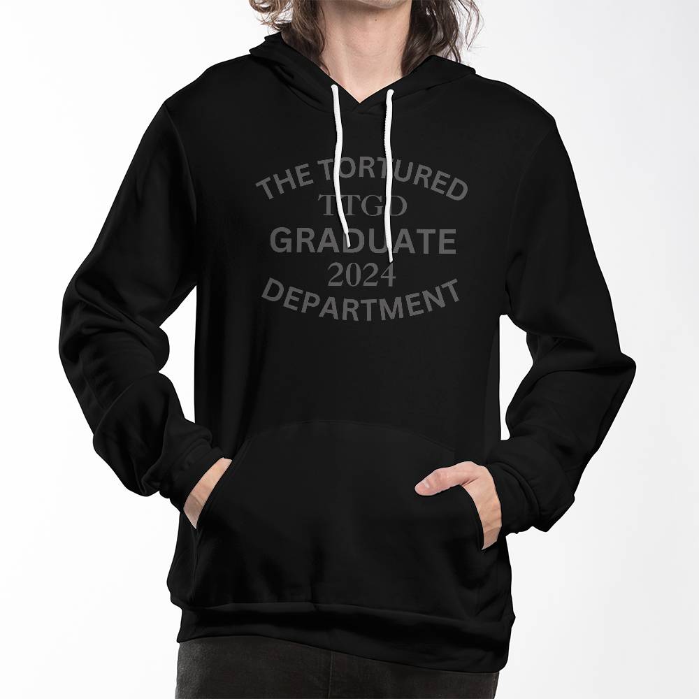 The Tortured Graduate 2024 Department Pullover Fleece Hoodie Sweatshirt Bella + Canvas 3719