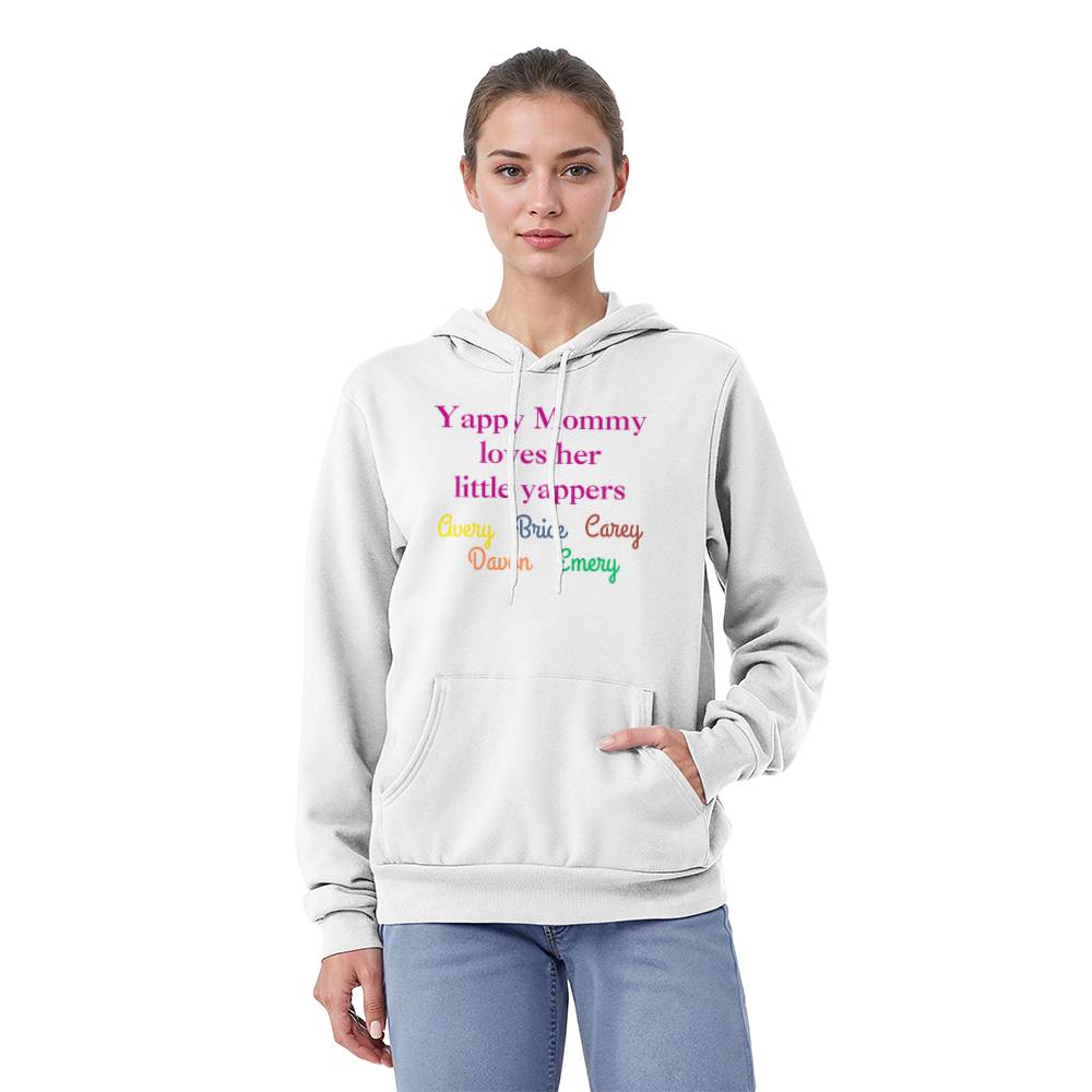 Yappy Mommy Little Yappers Pullover Fleece Hoodie Bella + Canvas 3719