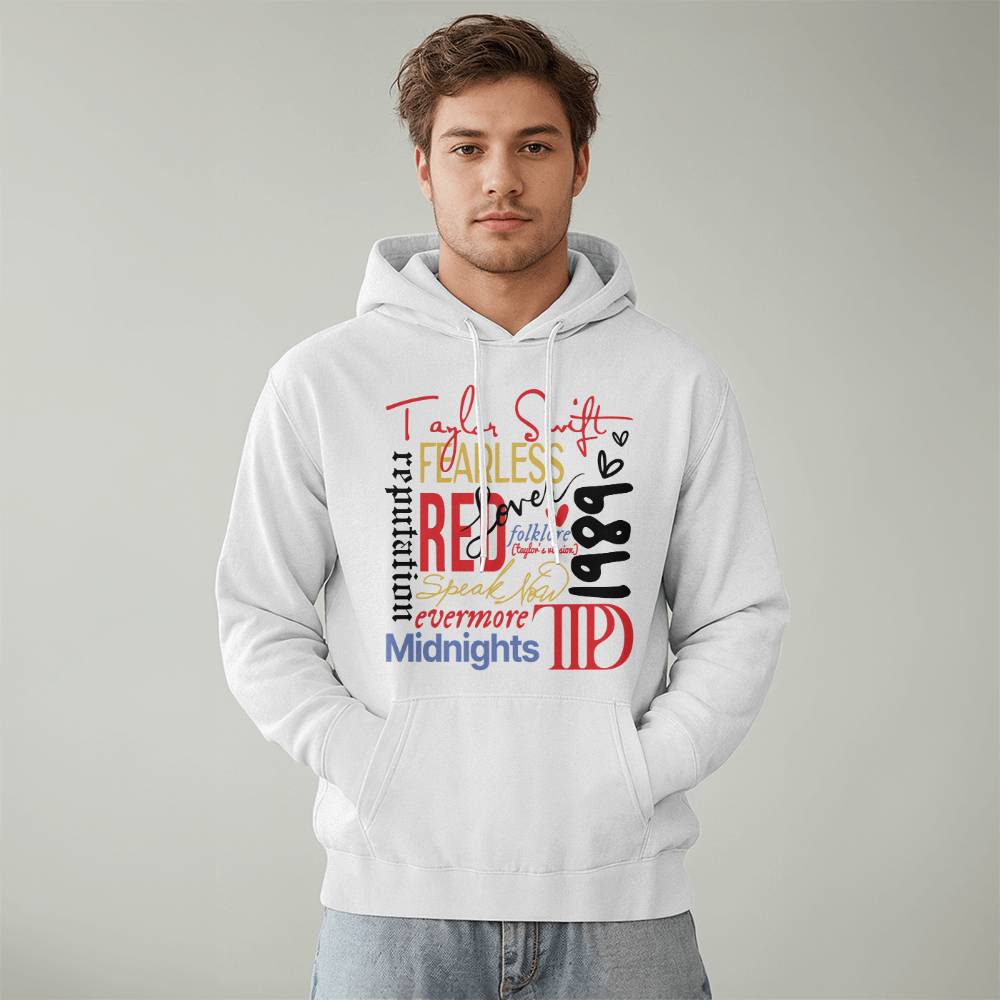 Swiftie Fan Albums Bella + Canvas 3719 Pullover Fleece Hoodie