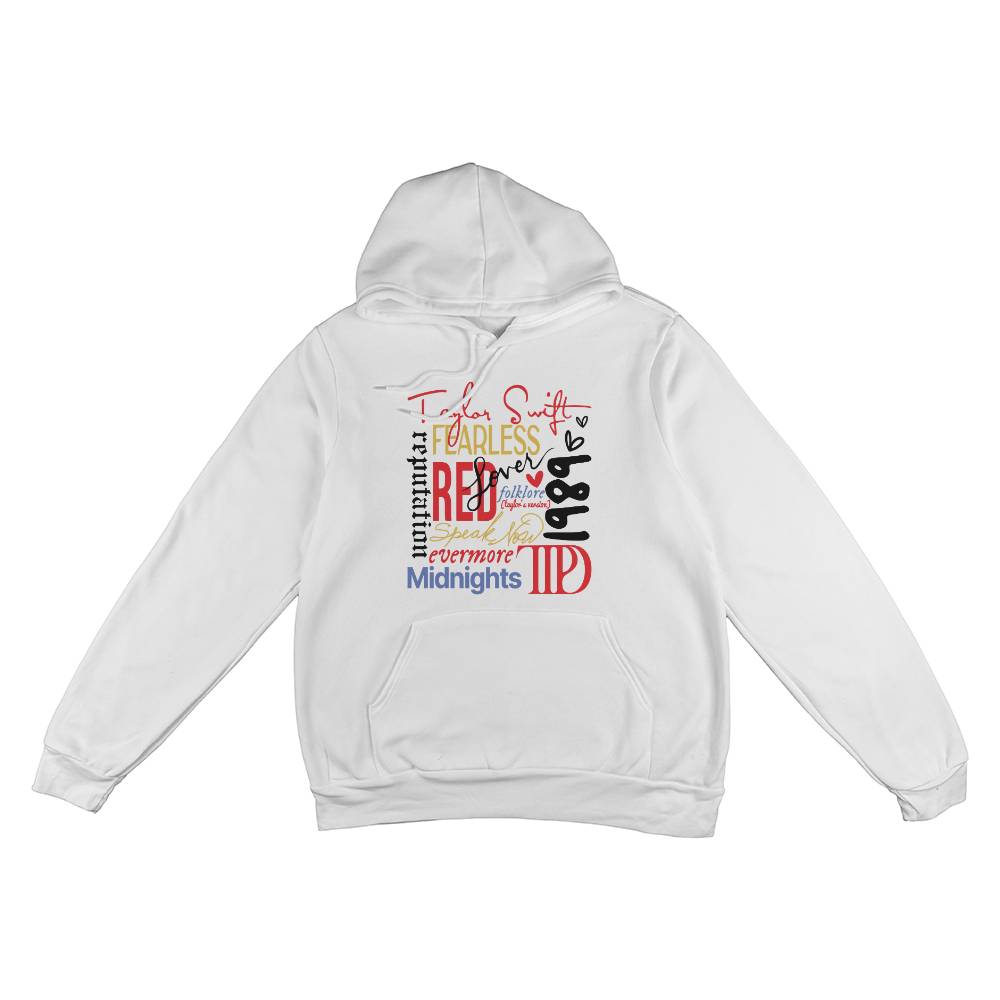 Swiftie Fan Albums Bella + Canvas 3719 Pullover Fleece Hoodie