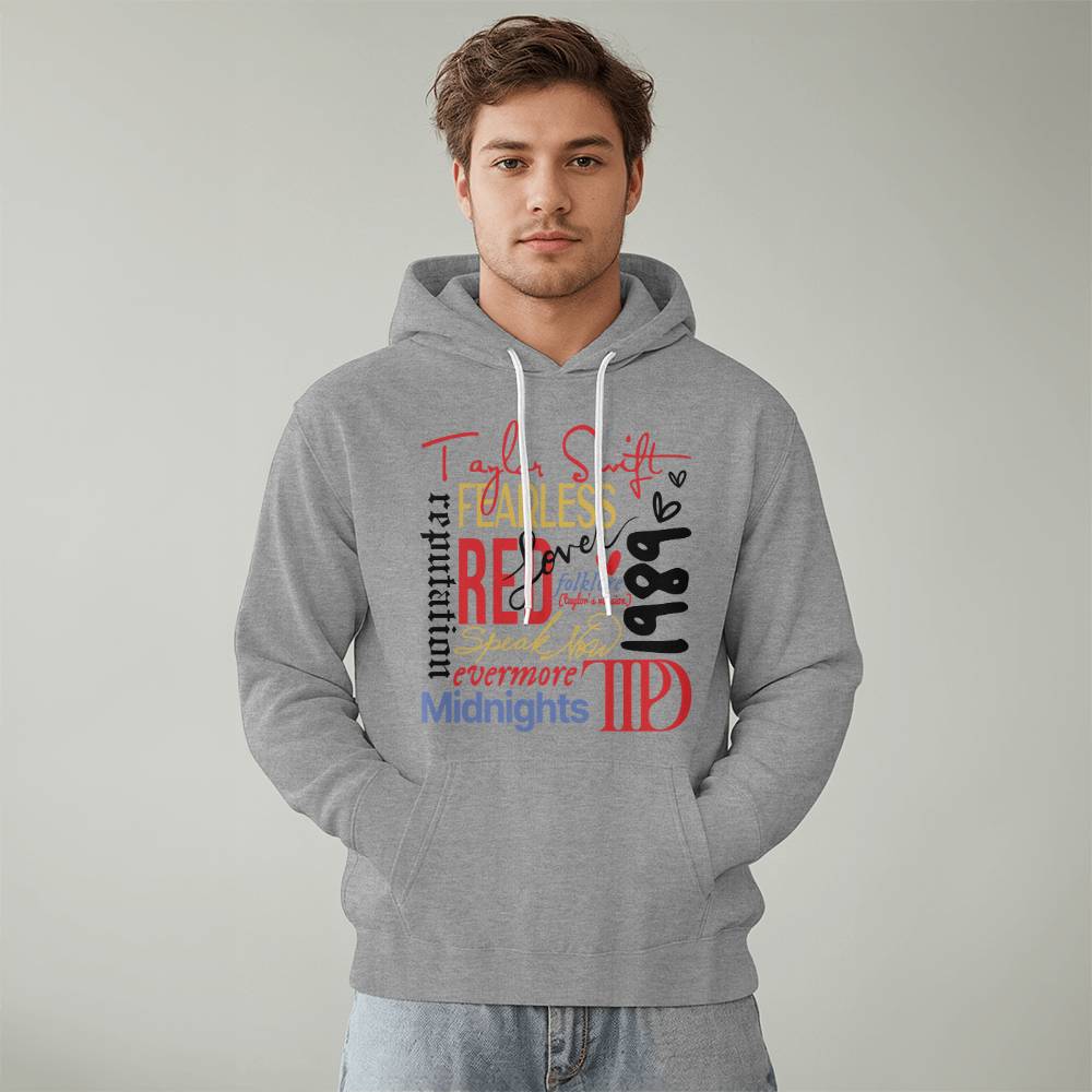 Swiftie Fan Albums Bella + Canvas 3719 Pullover Fleece Hoodie