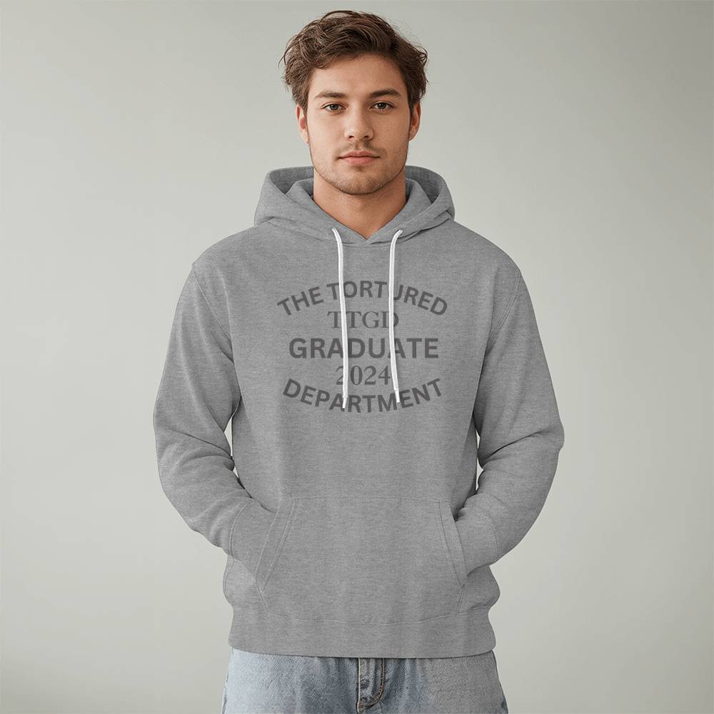 The Tortured Graduate 2024 Department Pullover Fleece Hoodie Sweatshirt Bella + Canvas 3719