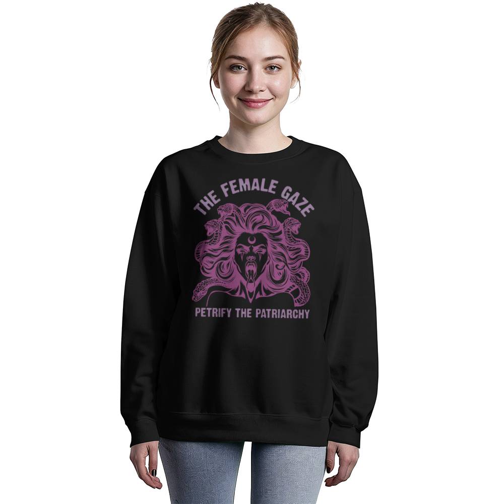 The Female Gaze Petrify The Patriarchy Unisex Crewneck Bella + Canvas Unisex Crewneck