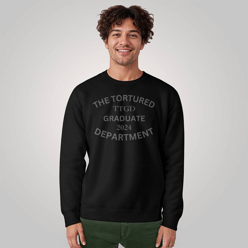 The Tortured Graduate 2024 Department Unisex Crewneck Sweatshirt Bella + Canvas 3945