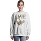 LOVE Chickens Unisex Crewneck Bella + Canvas 3945