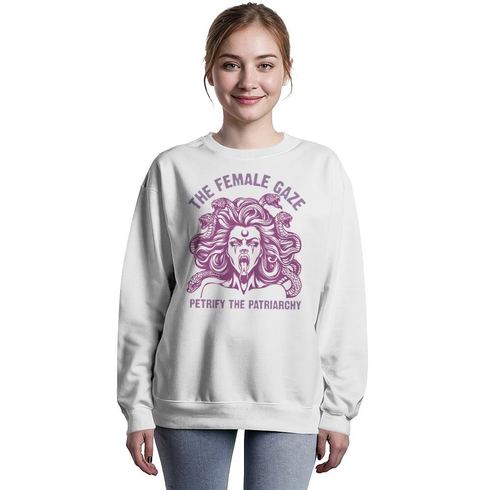 The Female Gaze Petrify The Patriarchy Unisex Crewneck Bella + Canvas Unisex Crewneck