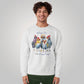 Welcome To The Crazy Chicken Coop Unisex Crewneck Sweatshirt Bella + Canvas 3945