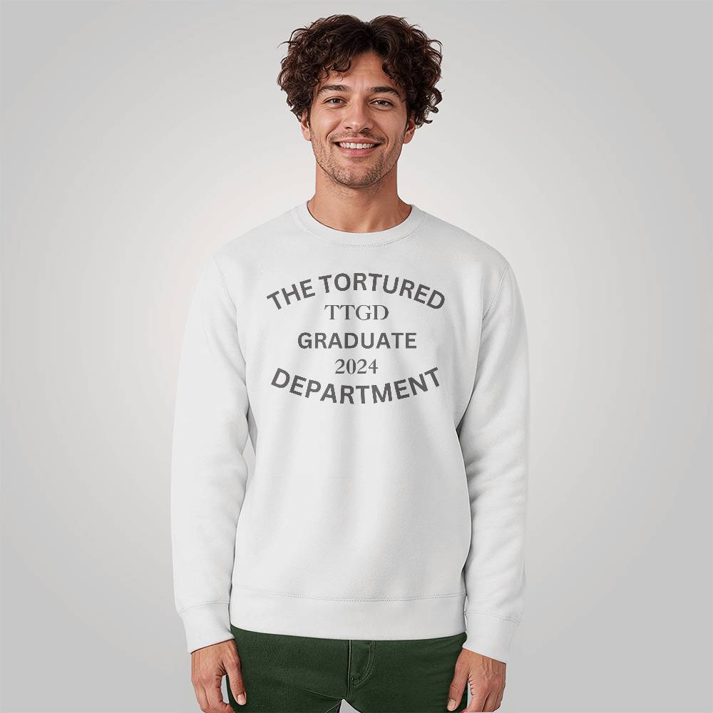 The Tortured Graduate 2024 Department Unisex Crewneck Sweatshirt Bella + Canvas 3945