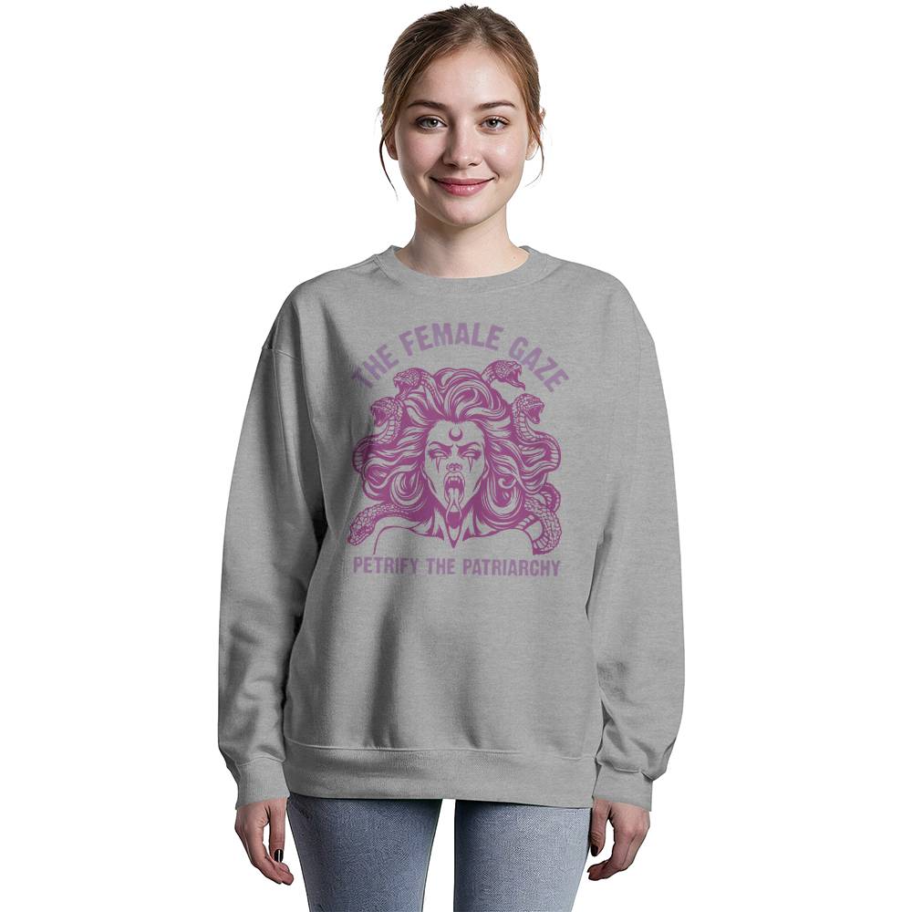 The Female Gaze Petrify The Patriarchy Unisex Crewneck Bella + Canvas Unisex Crewneck