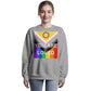 PRIDE Flag You Are Loved Bella + Canvas 3945 Unisex Crewneck