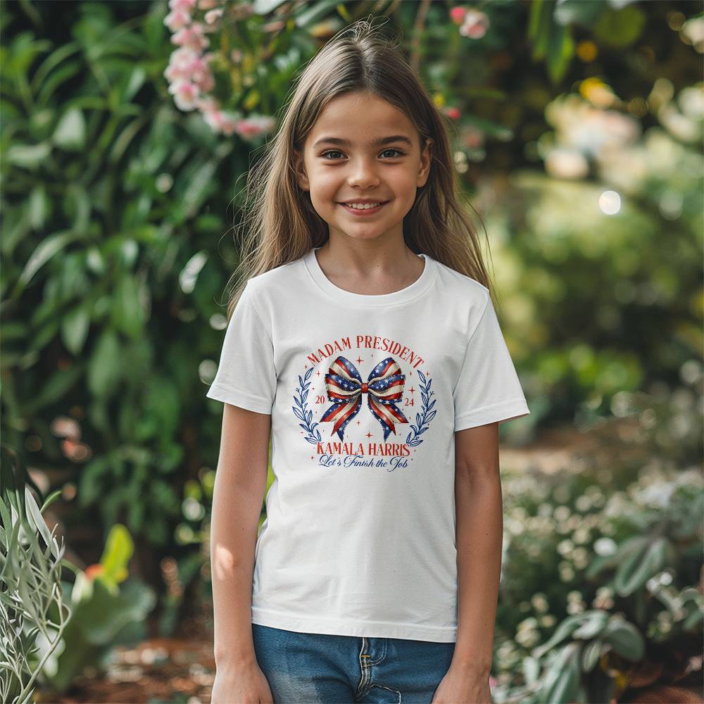 Kids For Kamala Harris Election Bella + Canvas Youth T-Shirt