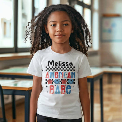 Personalized American Babe Youth T-Shirt Jersey Tee Bella + Canvas