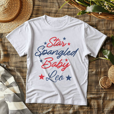 Personalized Star Spangled Baby Jersey Tee Bella + Canvas