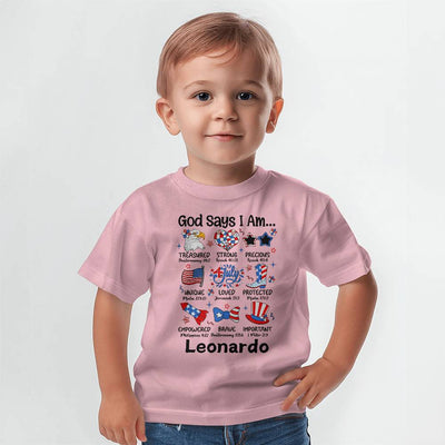 Personalized God Says I Am Baby Jersey Tee Bella + Canvas