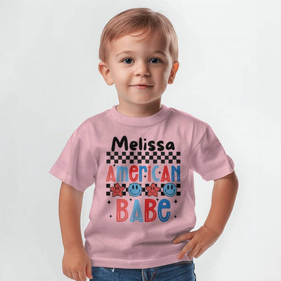 Personalized American Babe Baby Jersey Tee Bella + Canvas