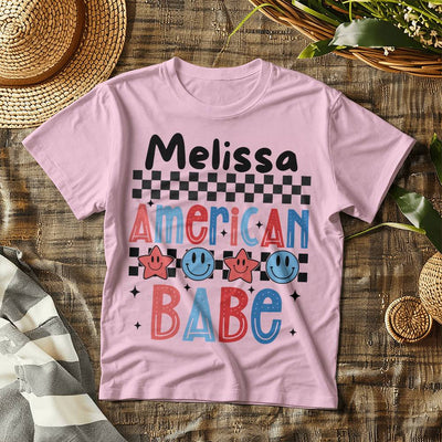 Personalized American Babe Baby Jersey Tee Bella + Canvas