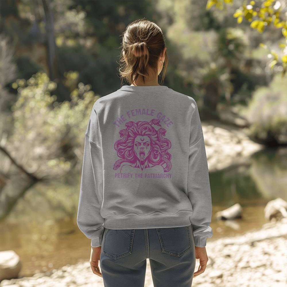 The Female Gaze Petrify The Patriarchy Unisex Crewneck Bella + Canvas Unisex Crewneck