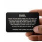 Personalized Dad Engraved Wallet Card