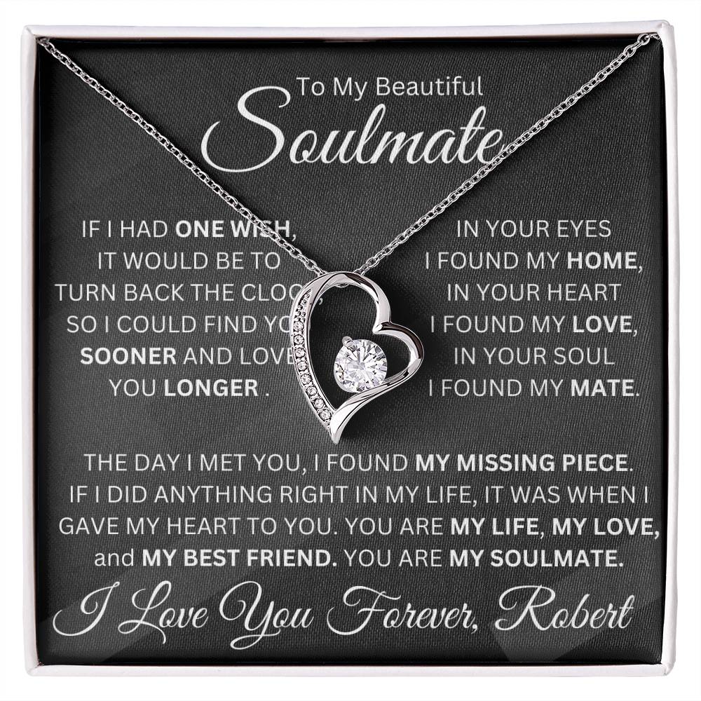 Personalized Soulmate Heart Pendant Necklace