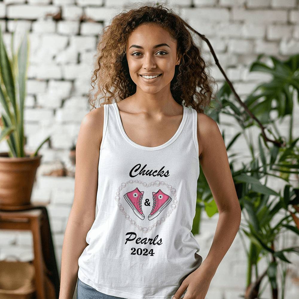 Chucks & Pearls Election Bella + Canvas Unisex Jersey Tank