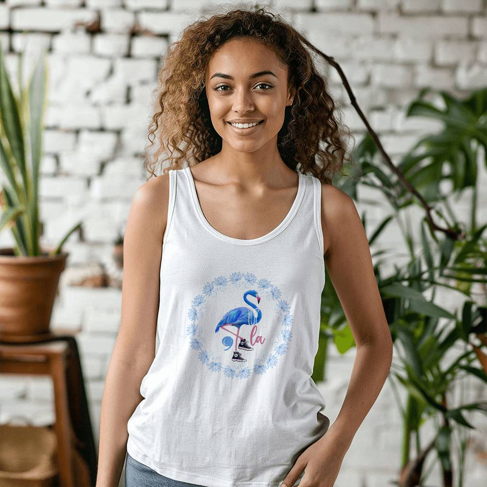 Flamingo Chucks & Pearls Kamala Election Bella + Canvas Unisex Jersey Tank