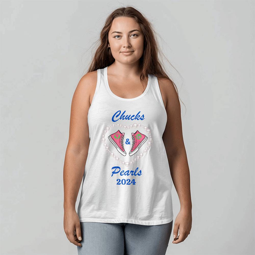 Chucks & Pearls Kamala Election Bella + Canvas Unisex Jersey Tank