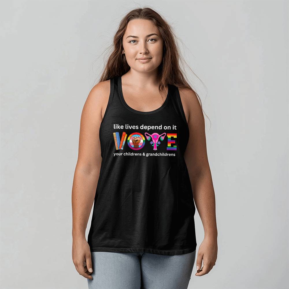 VOTE Election Adult Unisex Jersey Tank Bella + Canvas