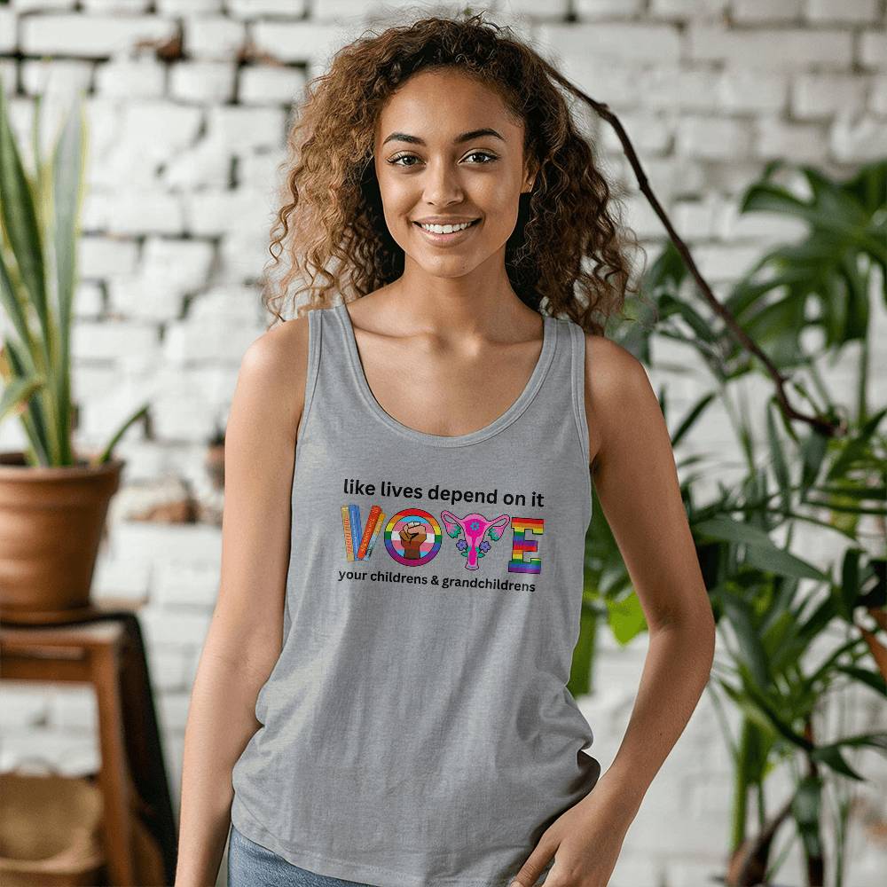 VOTE Election Adult Unisex Jersey Tank  Bella + Canvas