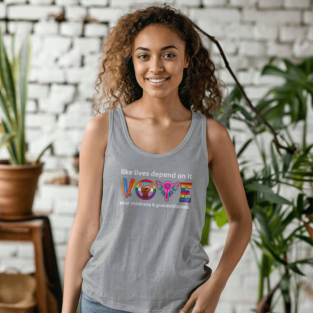 VOTE Election Adult Unisex Jersey Tank Bella + Canvas