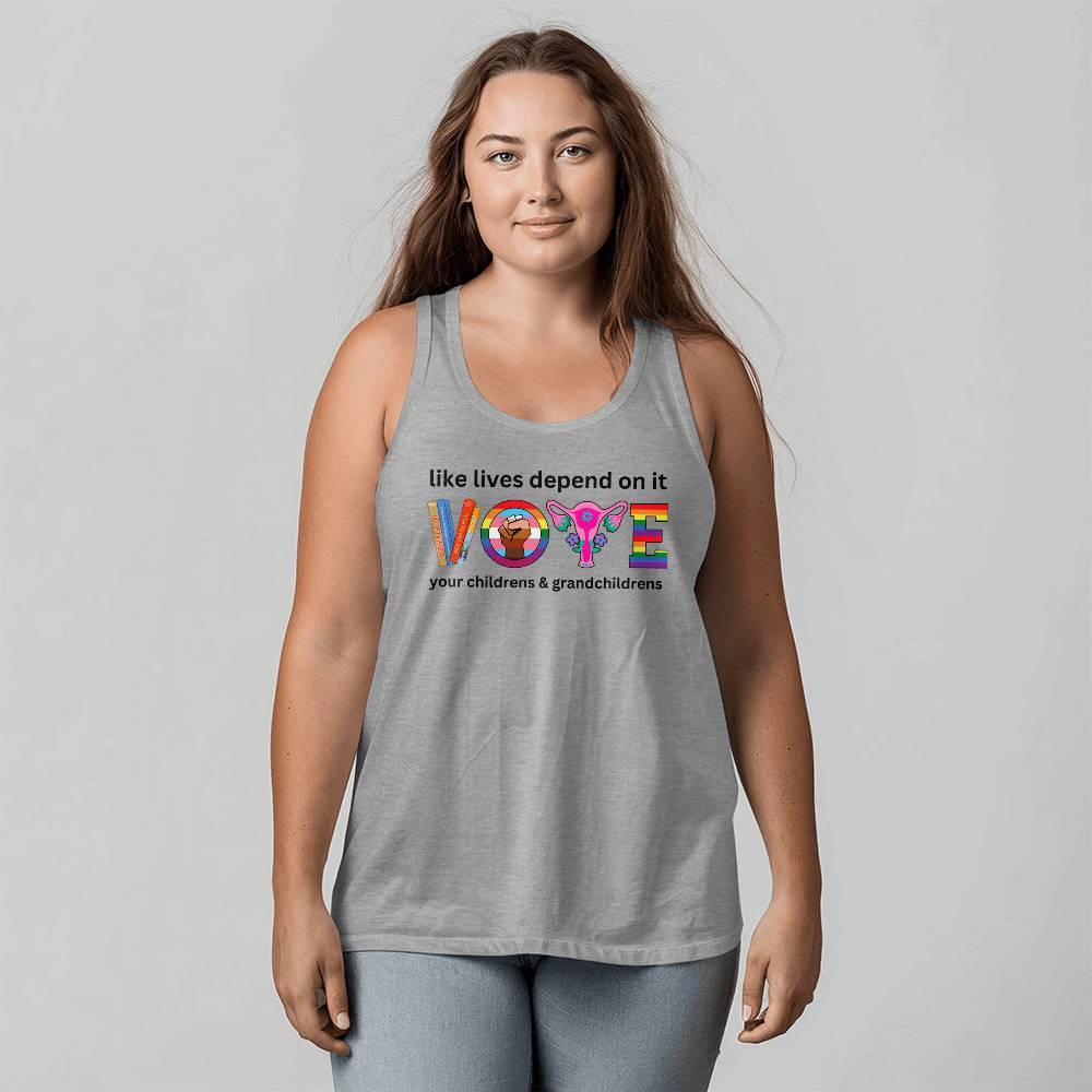 VOTE Election Adult Unisex Jersey Tank  Bella + Canvas