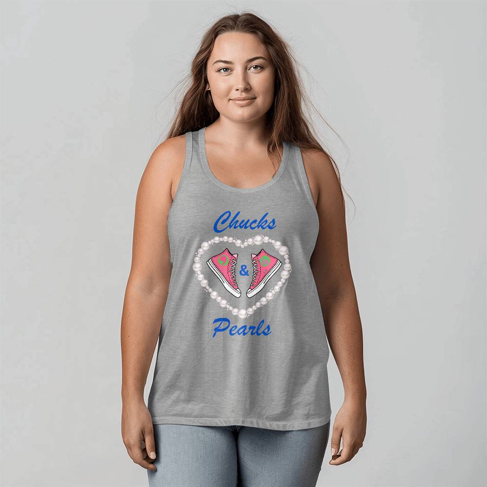 Chucks & Pearls Kamala Election Bella + Canvas Unisex Jersey Tank