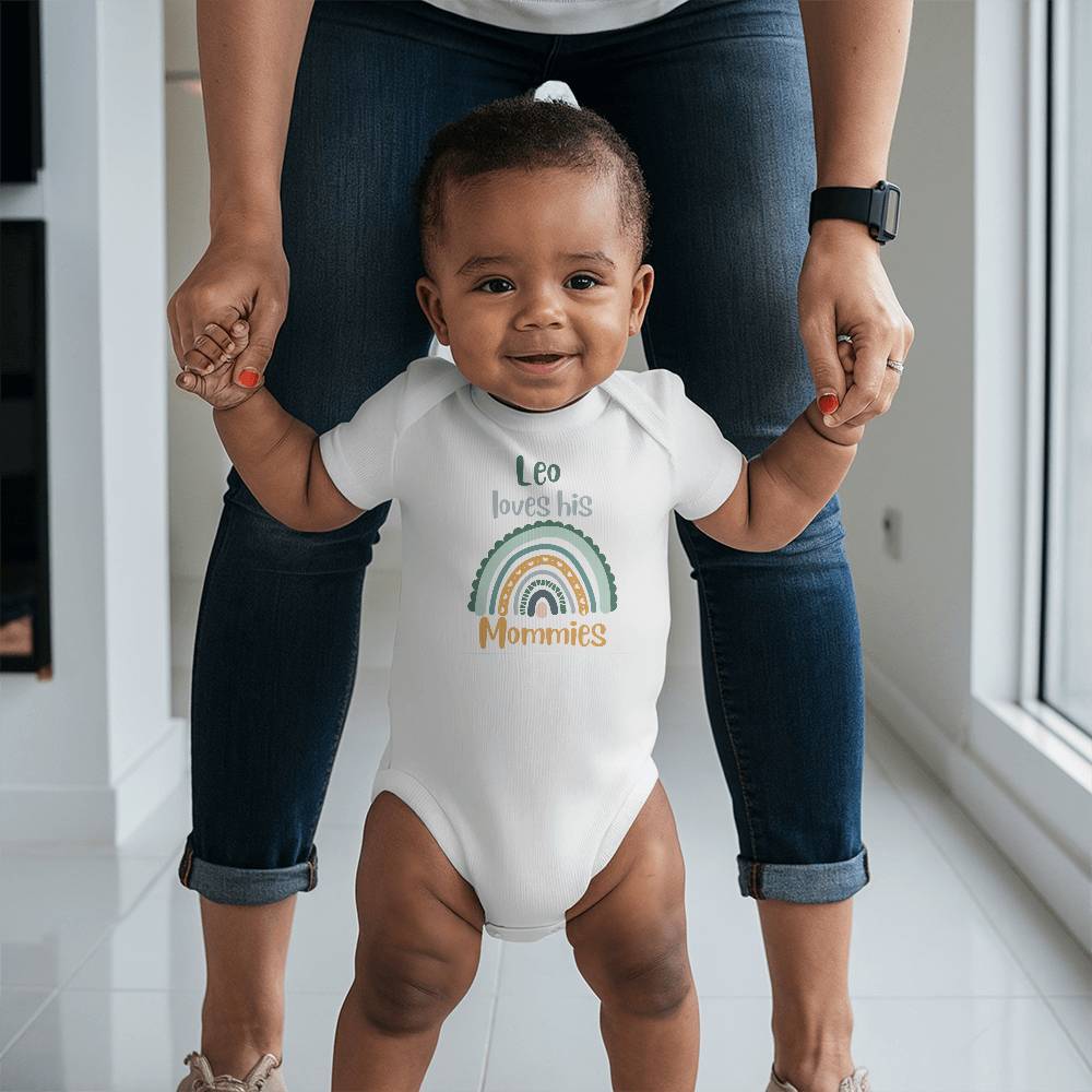 Personalized Loves His/Her Mommies Gerber Onesies