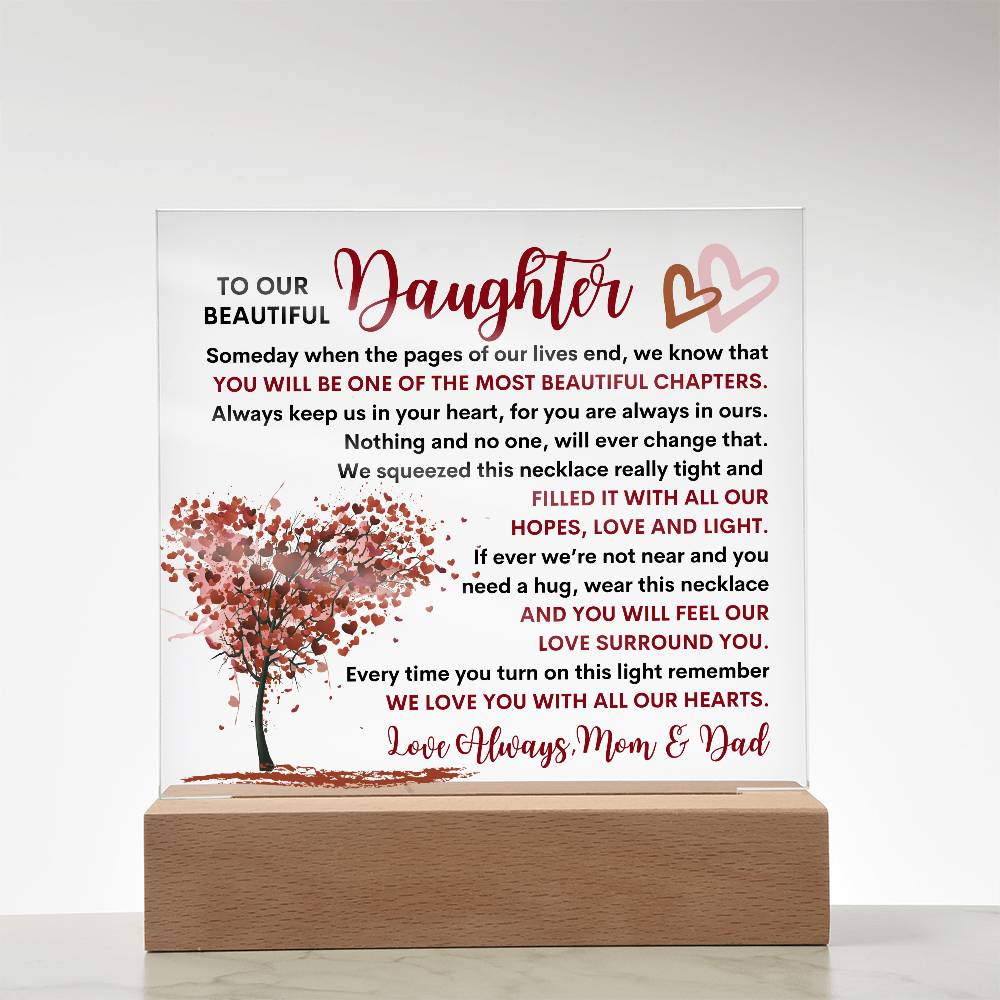 Daughter Lighted Plaque